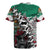 Aztec Warrior Mexican Rugby Jersey Aztec Calendar Coat of Arms