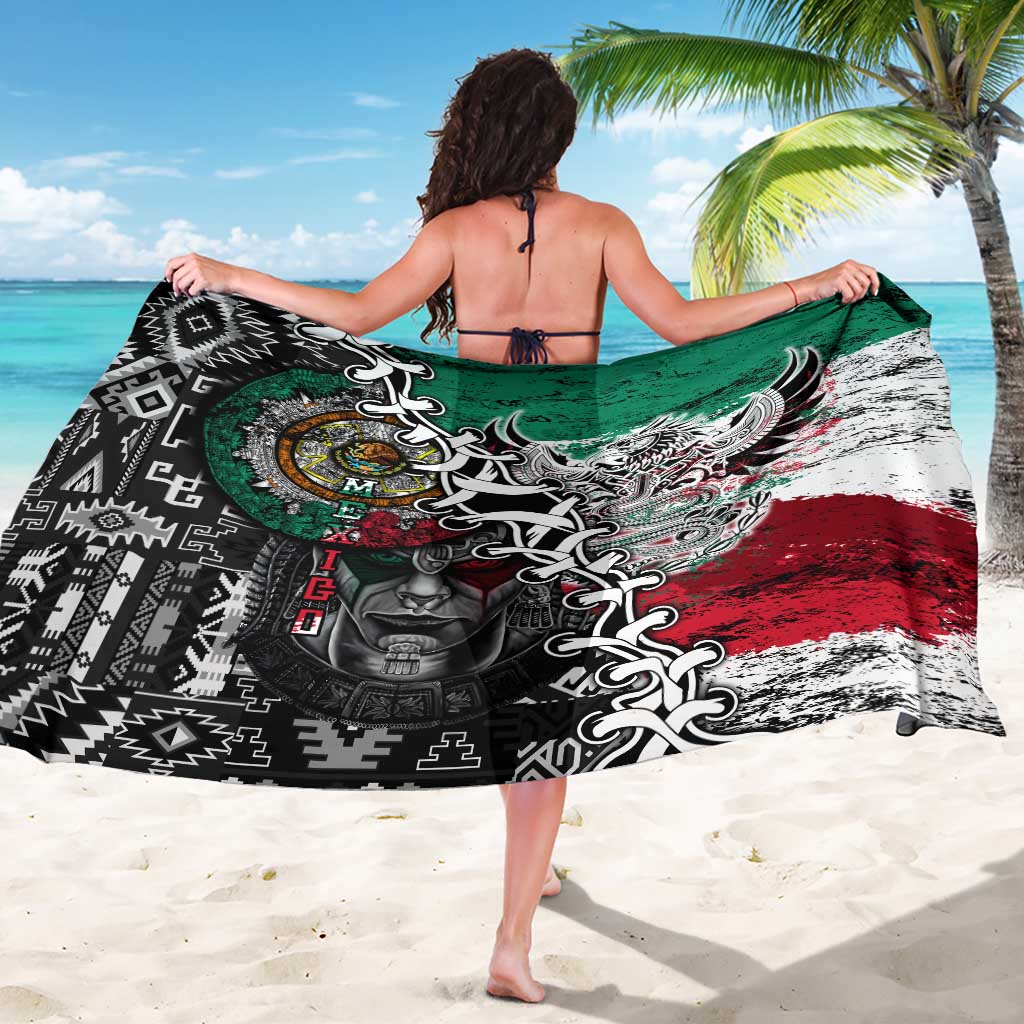 Aztec Warrior Mexican Sarong Aztec Calendar Coat of Arms