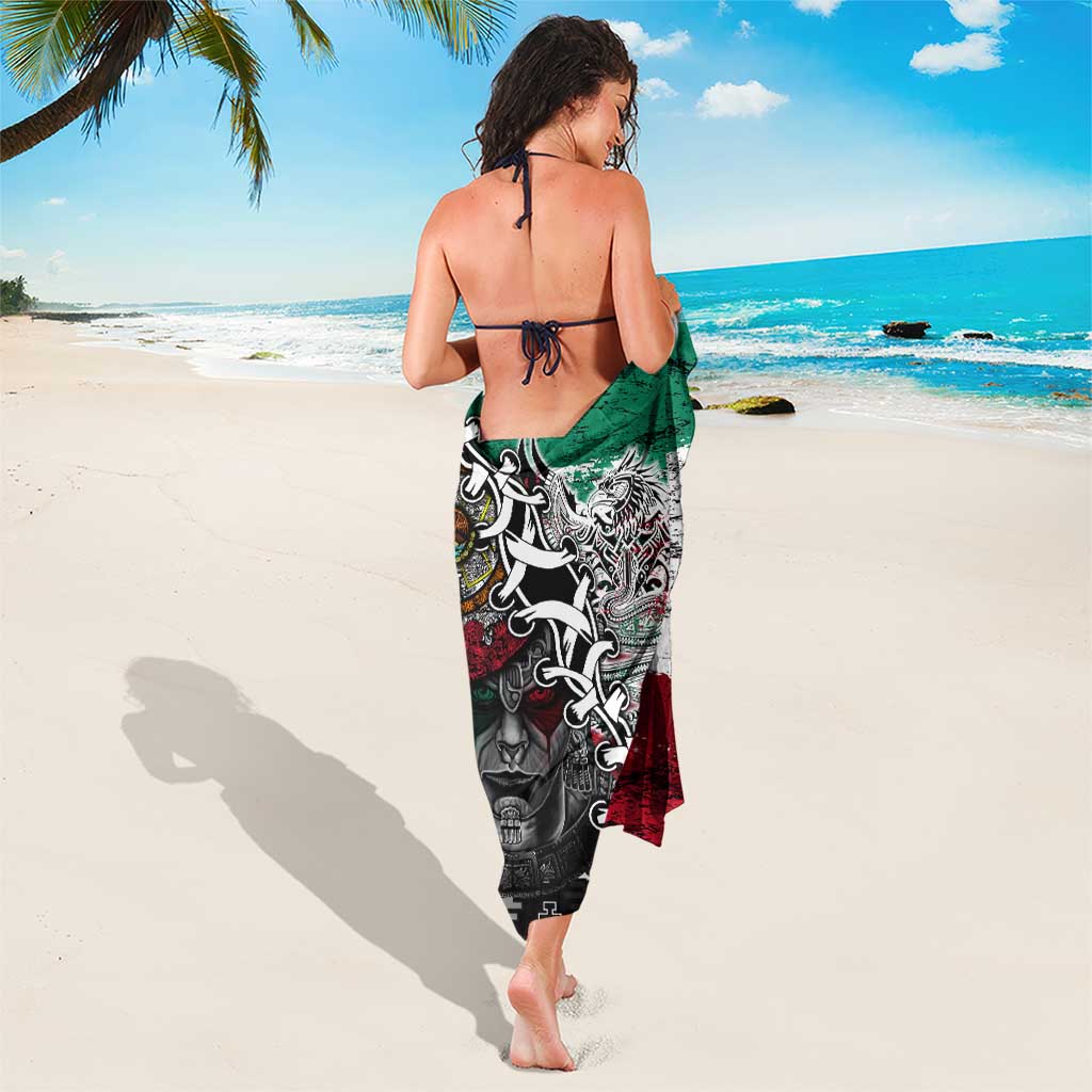 Aztec Warrior Mexican Sarong Aztec Calendar Coat of Arms