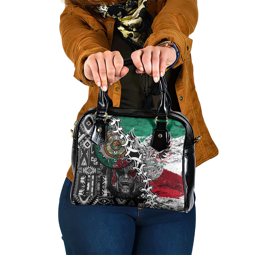 Aztec Warrior Mexican Shoulder Handbag Aztec Calendar Coat of Arms