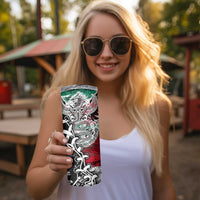 Aztec Warrior Mexican Skinny Tumbler Aztec Calendar Coat of Arms