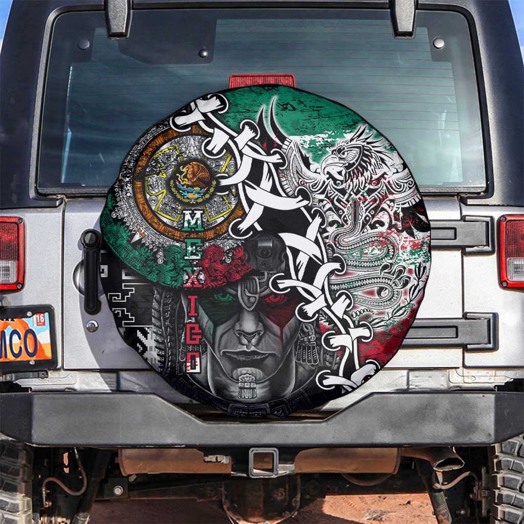 Aztec Warrior Mexican Spare Tire Cover Aztec Calendar Coat of Arms