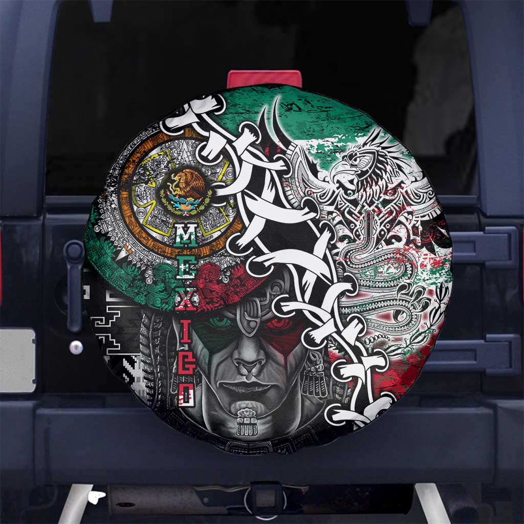 Aztec Warrior Mexican Spare Tire Cover Aztec Calendar Coat of Arms