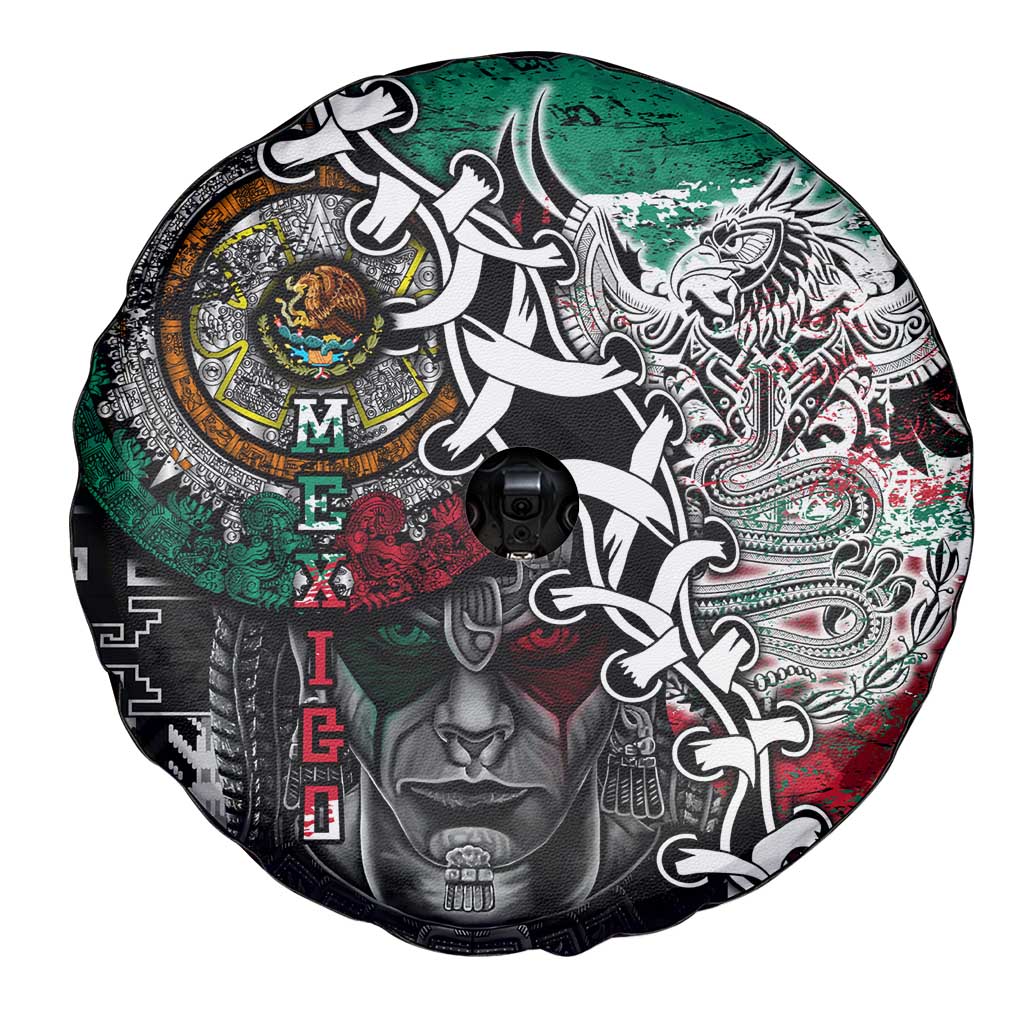 Aztec Warrior Mexican Spare Tire Cover Aztec Calendar Coat of Arms
