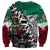 Aztec Warrior Mexican Sweatshirt Aztec Calendar Coat of Arms