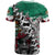 Aztec Warrior Mexican T Shirt Aztec Calendar Coat of Arms