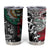 Aztec Warrior Mexican Tumbler Cup Aztec Calendar Coat of Arms