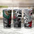 Aztec Warrior Mexican Tumbler Cup Aztec Calendar Coat of Arms