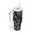 Aztec Warrior Mexican Tumbler With Handle Aztec Calendar Coat of Arms