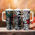 Aztec Warrior Mexican Tumbler With Handle Aztec Calendar Coat of Arms