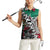 Aztec Warrior Mexican Women Sleeveless Polo Shirt Aztec Calendar Coat of Arms
