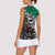 Aztec Warrior Mexican Women Sleeveless Polo Shirt Aztec Calendar Coat of Arms