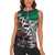 Aztec Warrior Mexican Women Sleeveless Polo Shirt Aztec Calendar Coat of Arms