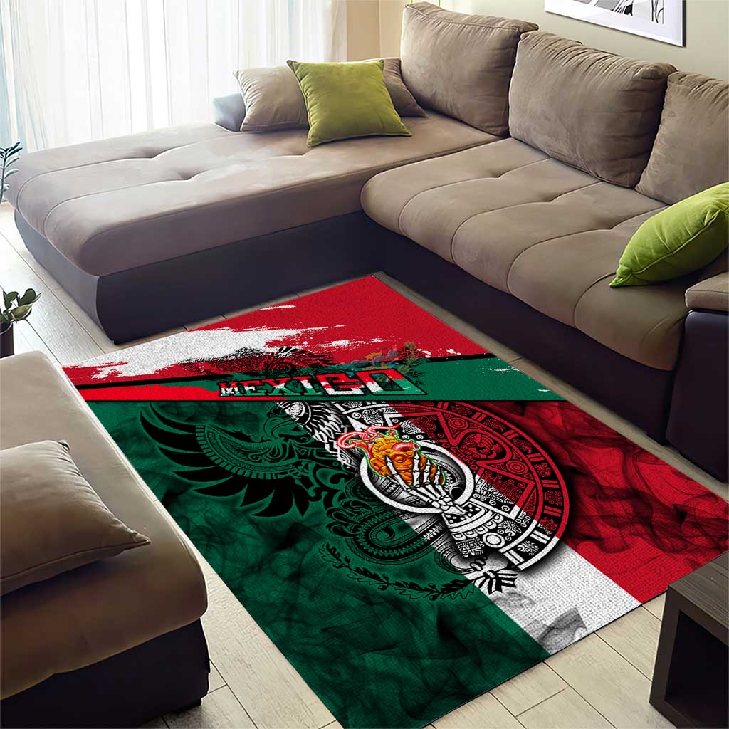 My Home My Blood Mexico Area Rug Mexican Map Aztec