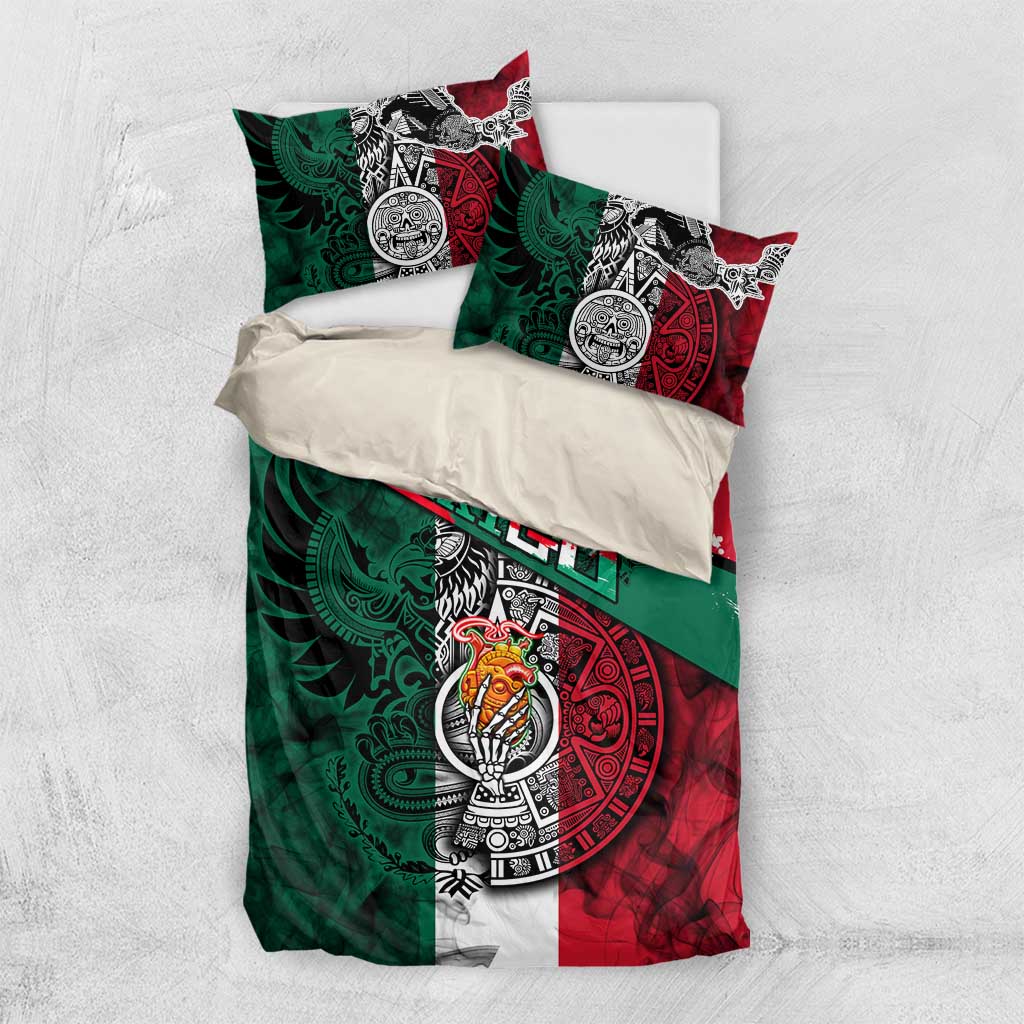 My Home My Blood Mexico Bedding Set Mexican Map Aztec