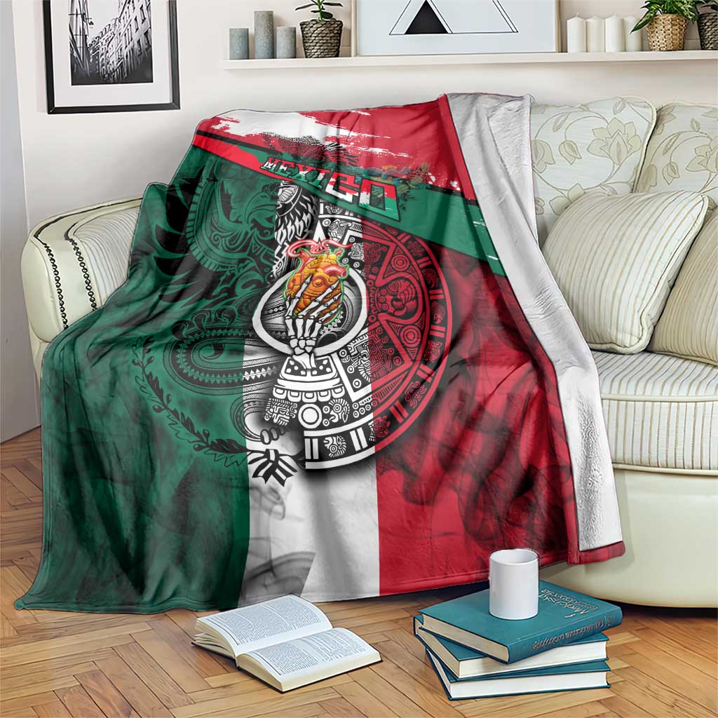 My Home My Blood Mexico Blanket Mexican Map Aztec