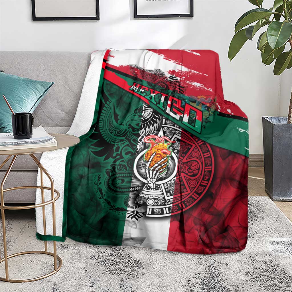 My Home My Blood Mexico Blanket Mexican Map Aztec