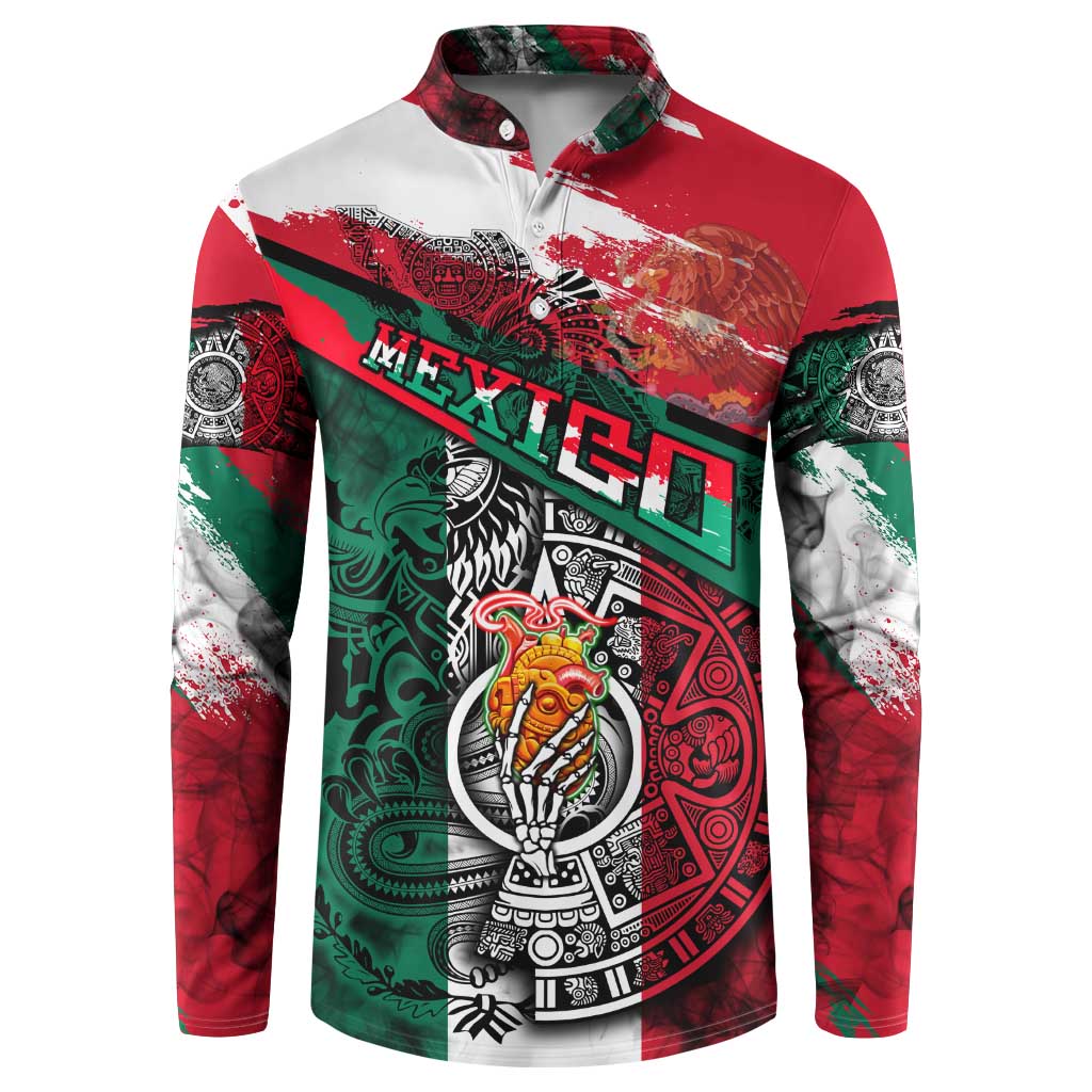 My Home My Blood Mexico Button Sweatshirt Mexican Map Aztec