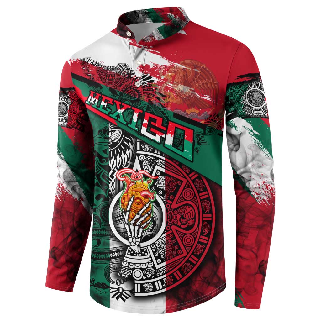 My Home My Blood Mexico Button Sweatshirt Mexican Map Aztec