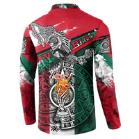 My Home My Blood Mexico Button Sweatshirt Mexican Map Aztec