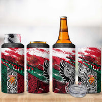 My Home My Blood Mexico 4 in 1 Can Cooler Tumbler Mexican Map Aztec