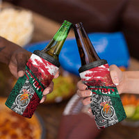 My Home My Blood Mexico 4 in 1 Can Cooler Tumbler Mexican Map Aztec