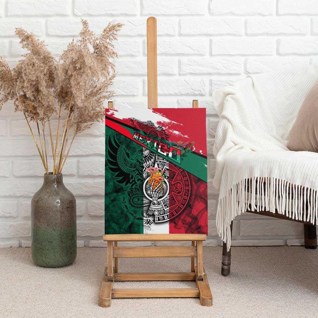 My Home My Blood Mexico Canvas Wall Art Mexican Map Aztec