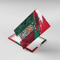 My Home My Blood Mexico Canvas Wall Art Mexican Map Aztec