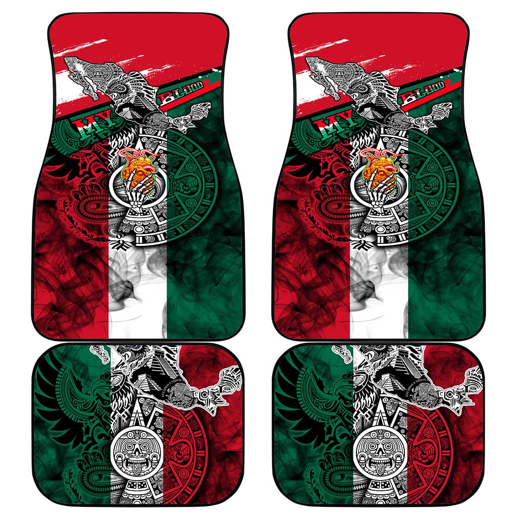 My Home My Blood Mexico Car Mats Mexican Map Aztec