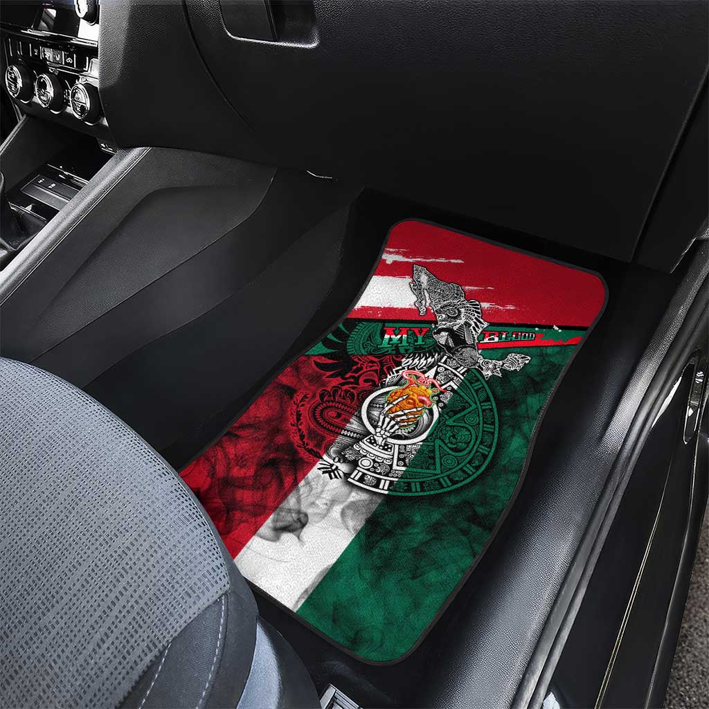 My Home My Blood Mexico Car Mats Mexican Map Aztec