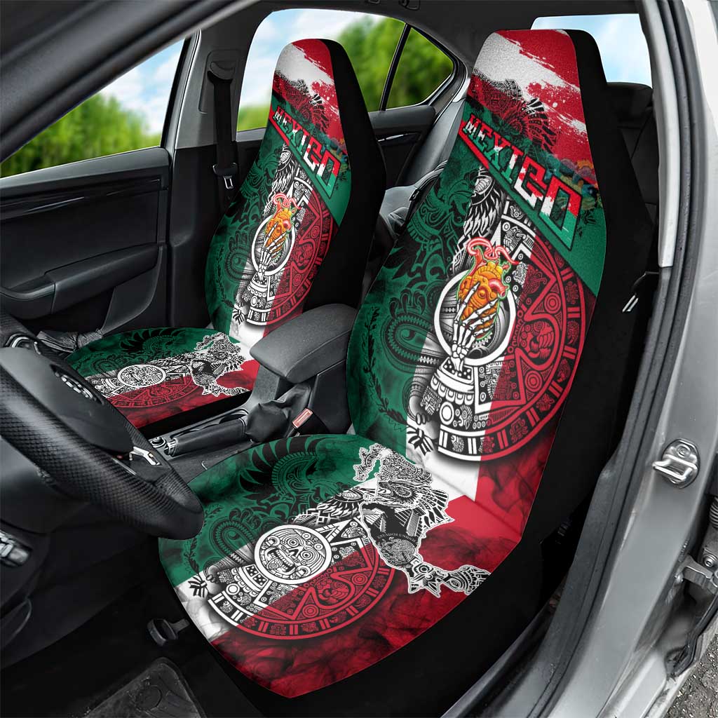 My Home My Blood Mexico Car Seat Cover Mexican Map Aztec