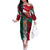 My Home My Blood Mexico Family Matching Off The Shoulder Long Sleeve Dress and Hawaiian Shirt Mexican Map Aztec