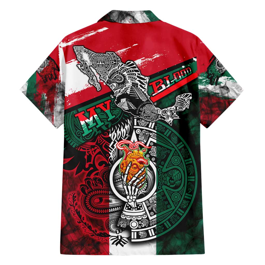 My Home My Blood Mexico Family Matching Puletasi and Hawaiian Shirt Mexican Map Aztec