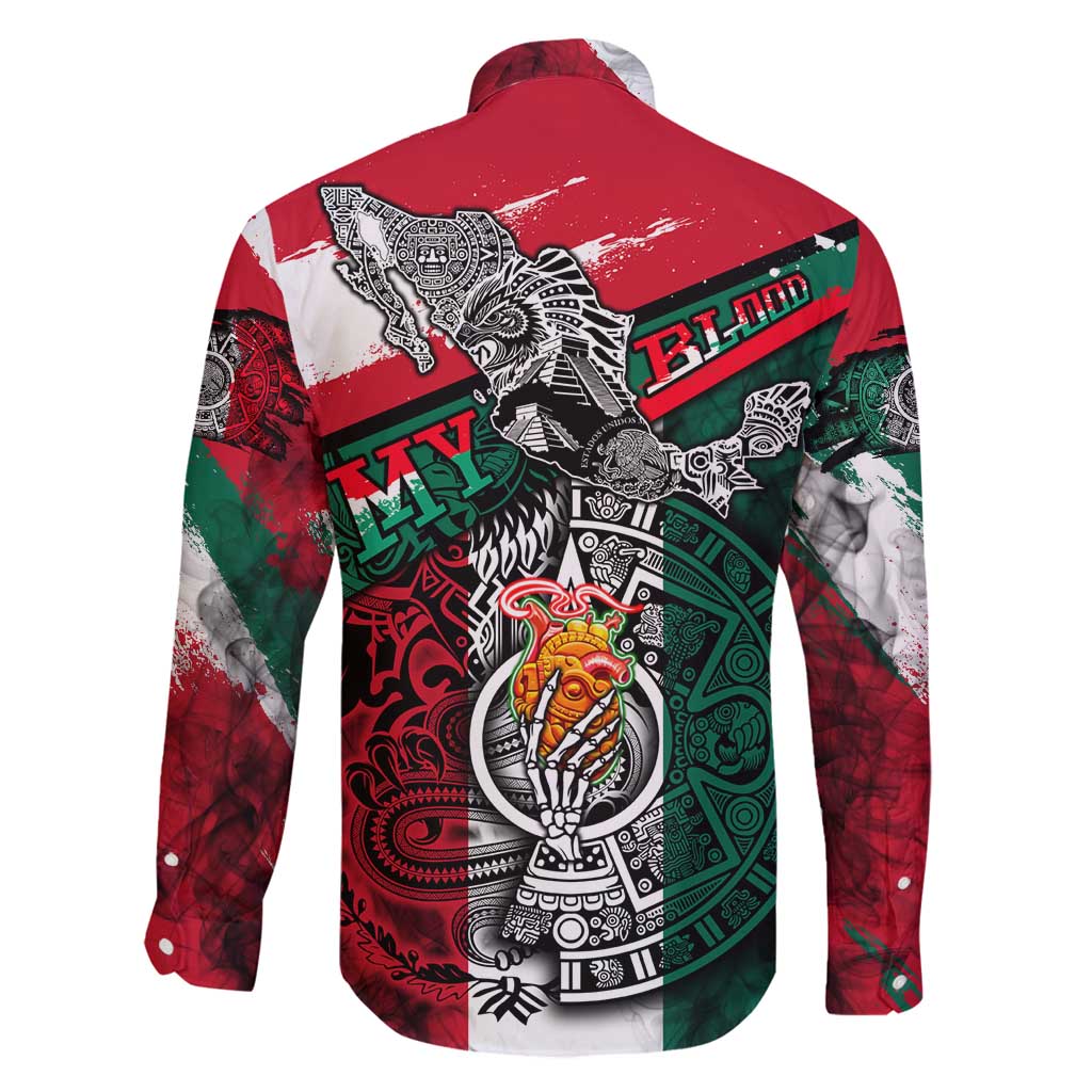 My Home My Blood Mexico Family Matching Puletasi and Hawaiian Shirt Mexican Map Aztec