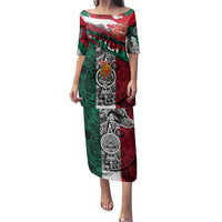 My Home My Blood Mexico Family Matching Puletasi and Hawaiian Shirt Mexican Map Aztec