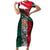 My Home My Blood Mexico Family Matching Short Sleeve Bodycon Dress and Hawaiian Shirt Mexican Map Aztec