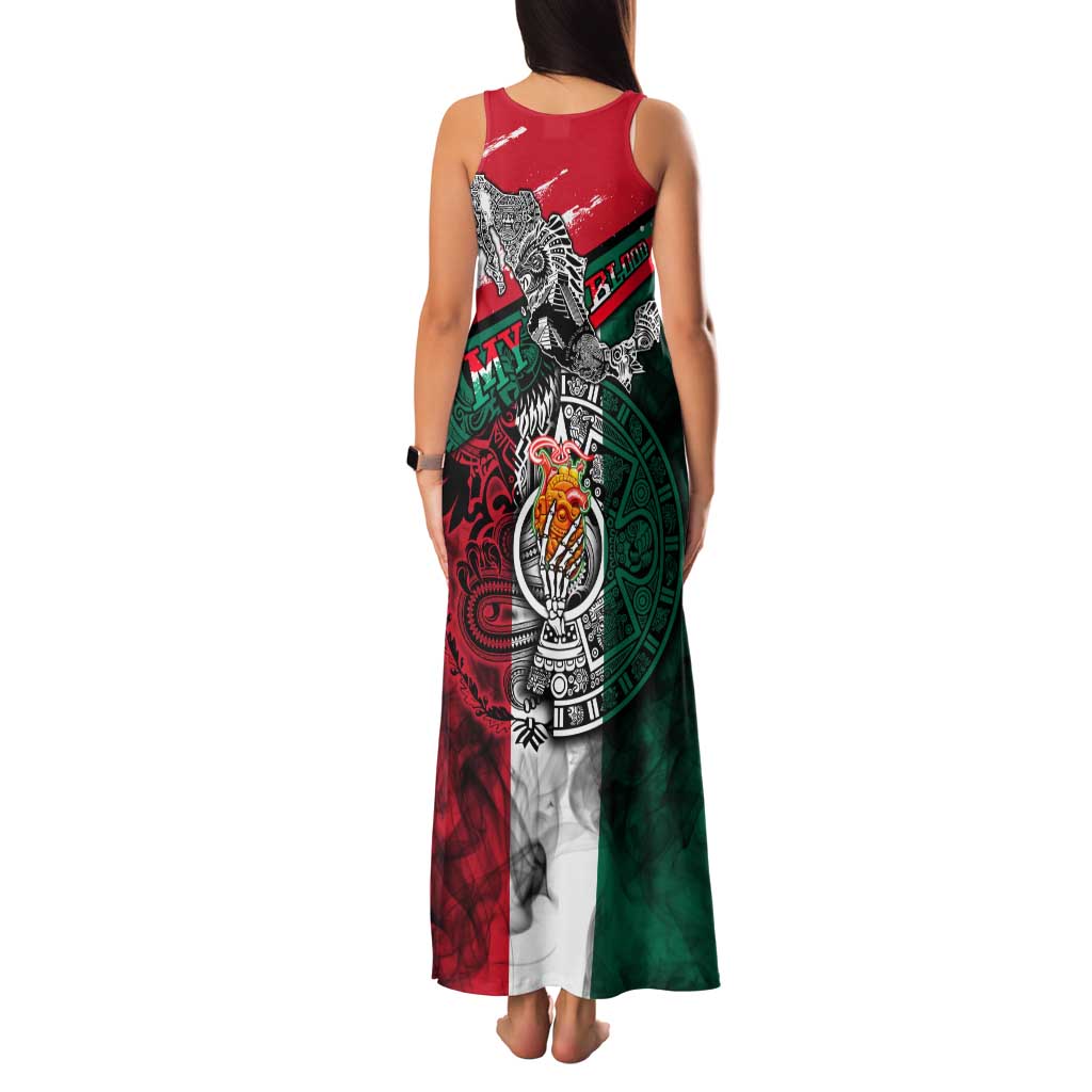 My Home My Blood Mexico Family Matching Tank Maxi Dress and Hawaiian Shirt Mexican Map Aztec
