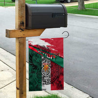 My Home My Blood Mexico Garden Flag Mexican Map Aztec