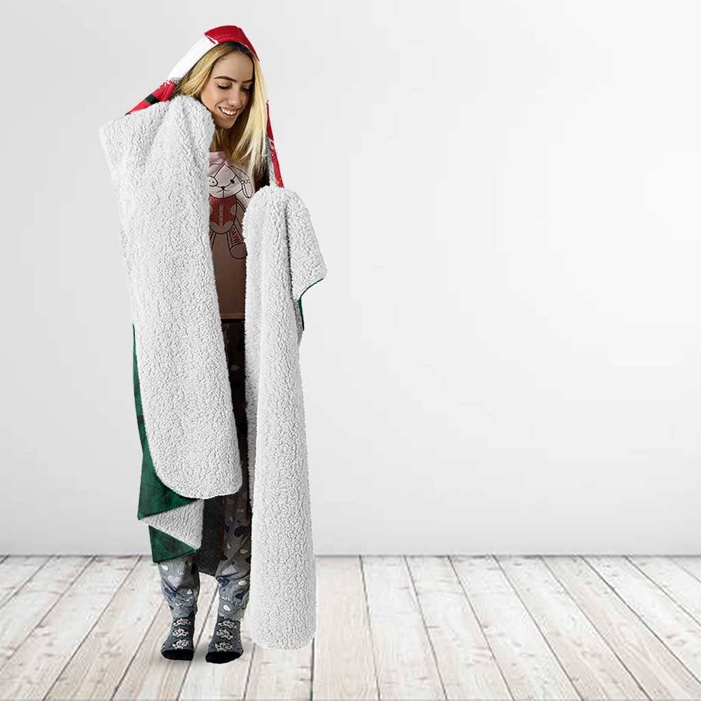 My Home My Blood Mexico Hooded Blanket Mexican Map Aztec