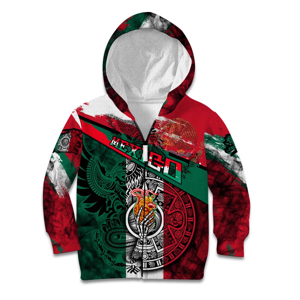 My Home My Blood Mexico Kid Hoodie Mexican Map Aztec