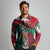 My Home My Blood Mexico Long Sleeve Polo Shirt Mexican Map Aztec