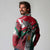 My Home My Blood Mexico Long Sleeve Polo Shirt Mexican Map Aztec