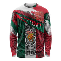 My Home My Blood Mexico Long Sleeve Shirt Mexican Map Aztec