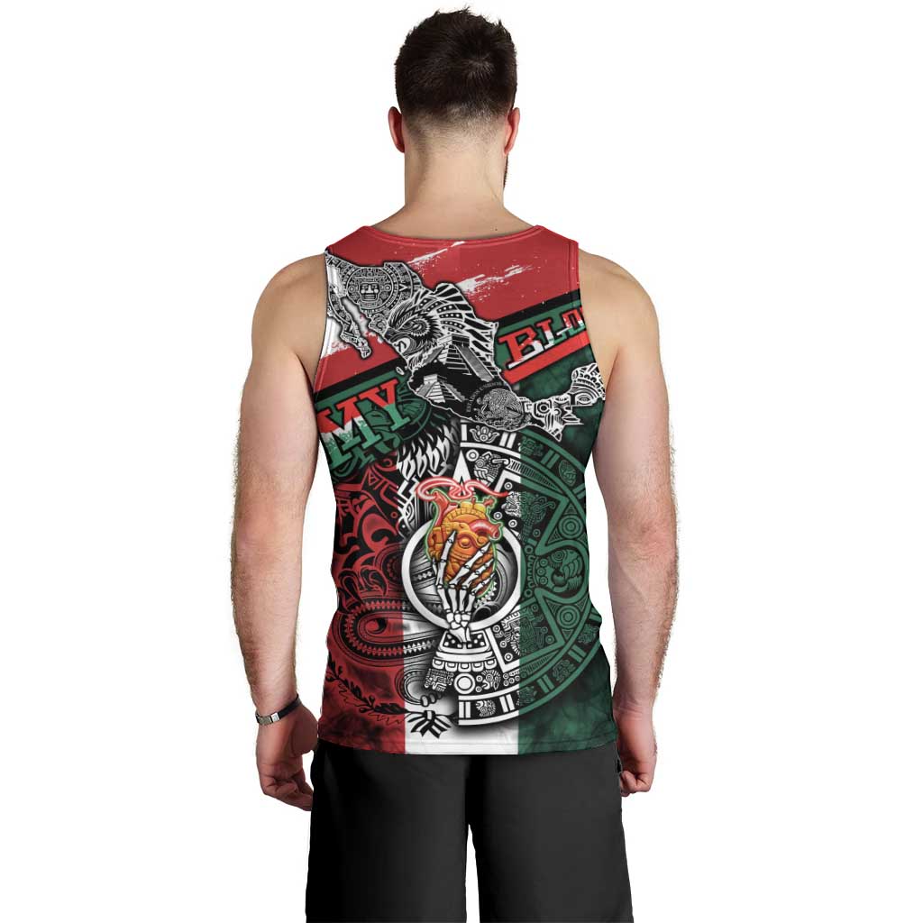 My Home My Blood Mexico Men Tank Top Mexican Map Aztec