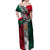 My Home My Blood Mexico Off Shoulder Maxi Dress Mexican Map Aztec