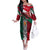My Home My Blood Mexico Off The Shoulder Long Sleeve Dress Mexican Map Aztec