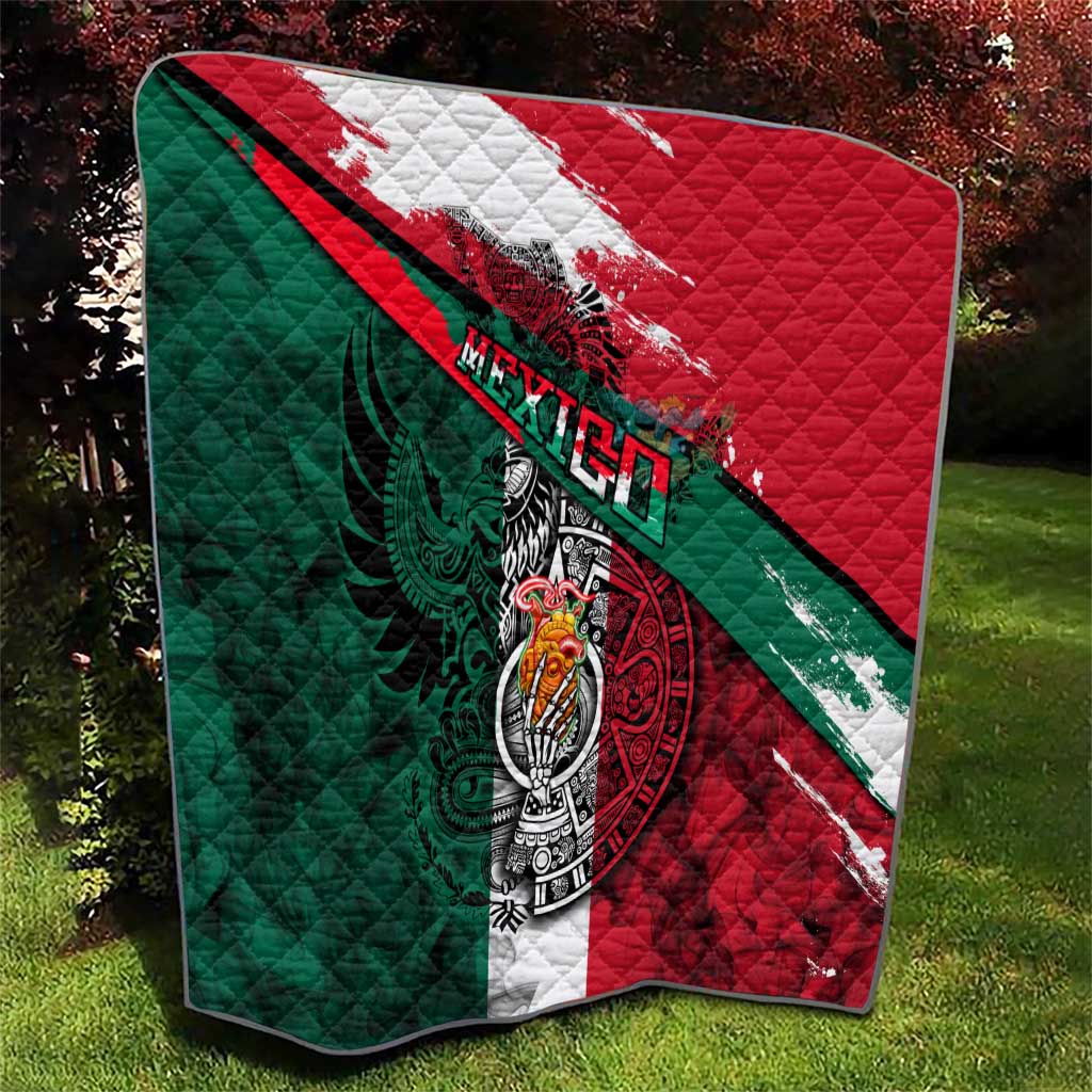My Home My Blood Mexico Quilt Mexican Map Aztec