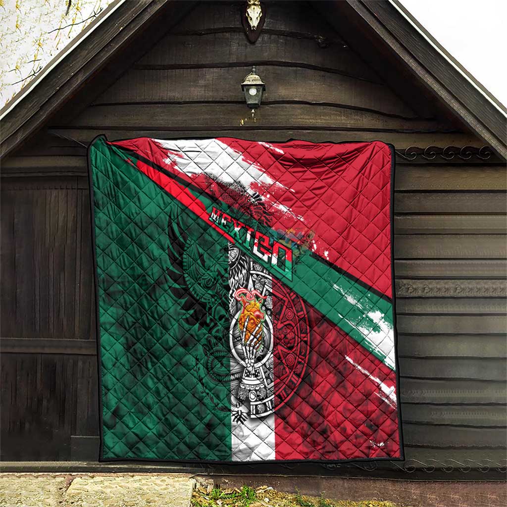 My Home My Blood Mexico Quilt Mexican Map Aztec