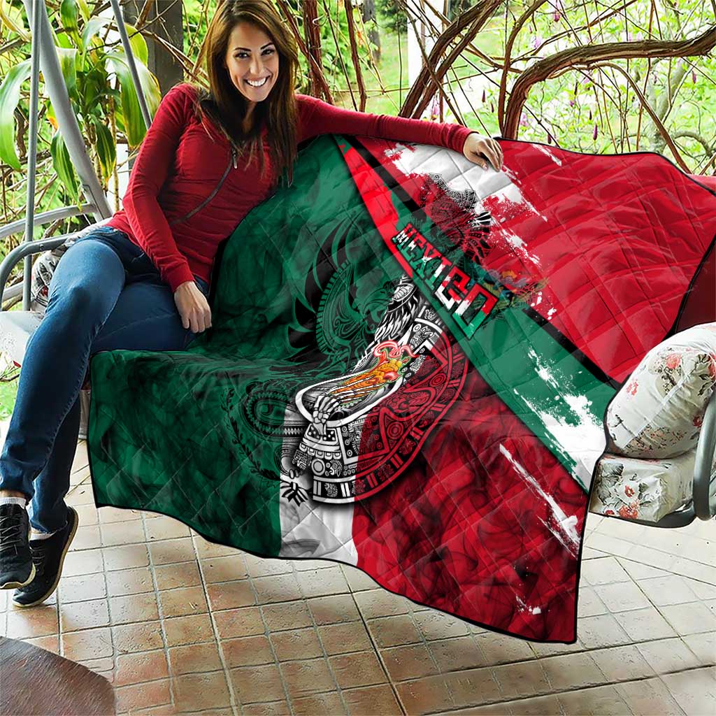 My Home My Blood Mexico Quilt Mexican Map Aztec