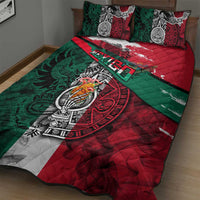 My Home My Blood Mexico Quilt Bed Set Mexican Map Aztec